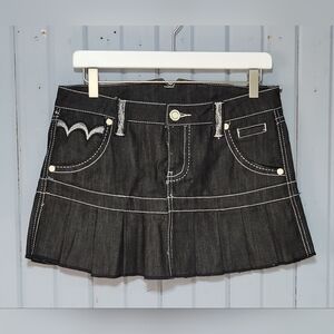 Coogi black denim skirt size 7/8  Y2K